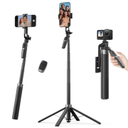 K&F Concept KF15.0030 - mini statyw i selfie stick 2w1 do smartfona z uchwytem stabilizującym